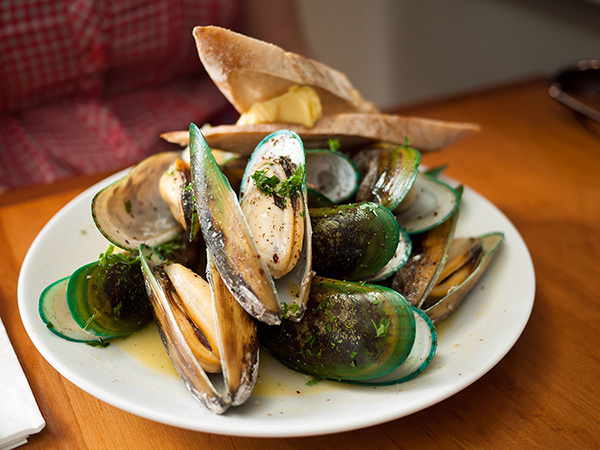 green-lipped mussels