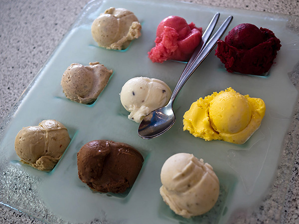 gelato platter