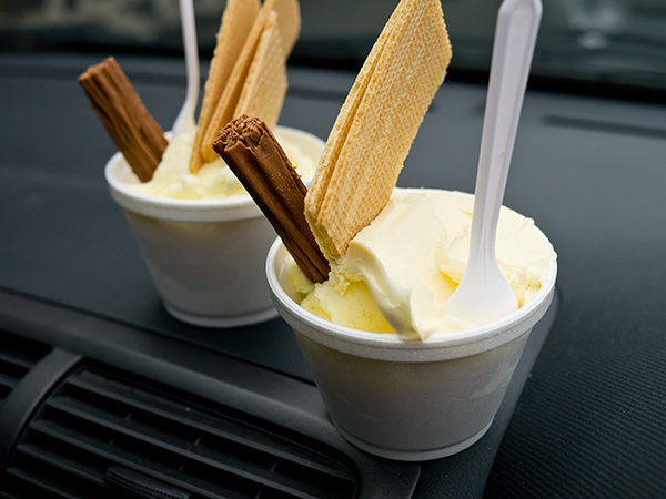 ice-cream and clotted cream