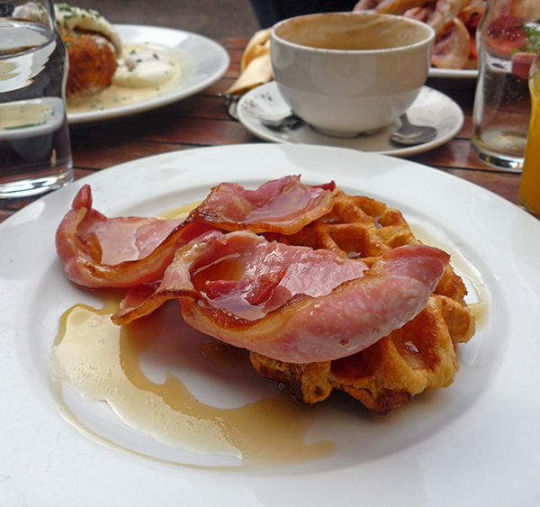 bacon and waffle